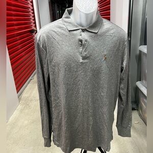 Polo by Ralph Lauren Men's Gray Long Sleeve Shirt